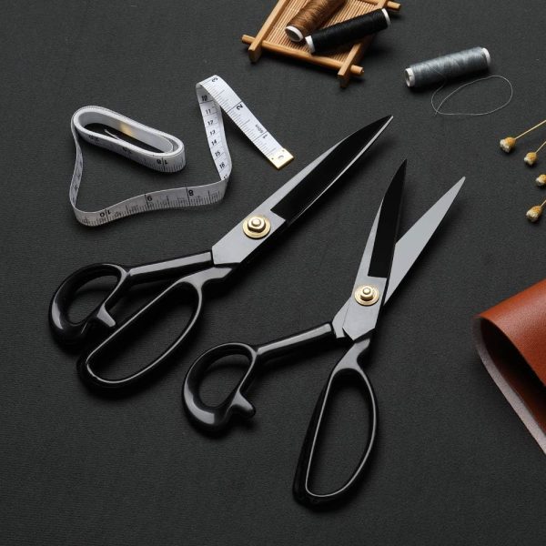 Professional Tailor Scissors 10 inch - Heavy Duty Sewing Fabric Scissors for Leather Cutting Industrial Sharp Shears Home Office Artists Students Tailors Dressmakers - Image 5